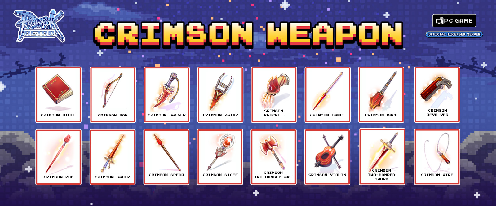 Ragnarok Retro Crimson Weapon